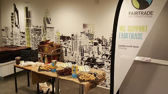A table of Fairtrade food