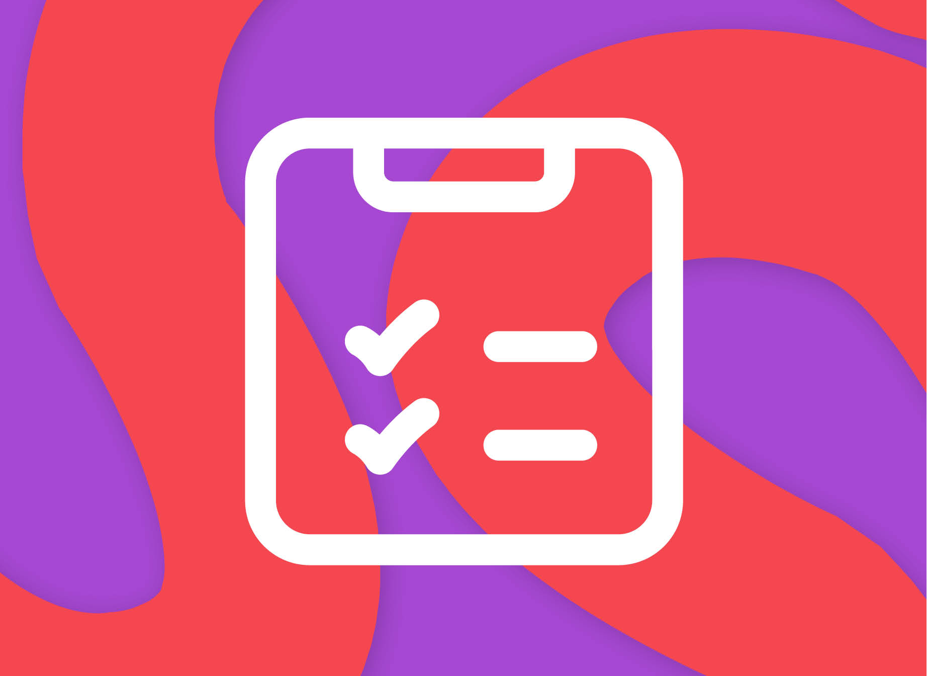 Character on colored background with checkbox