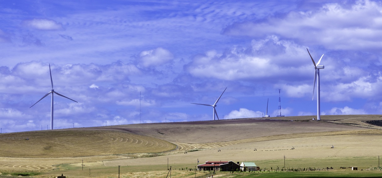Wind turbines in South Africa