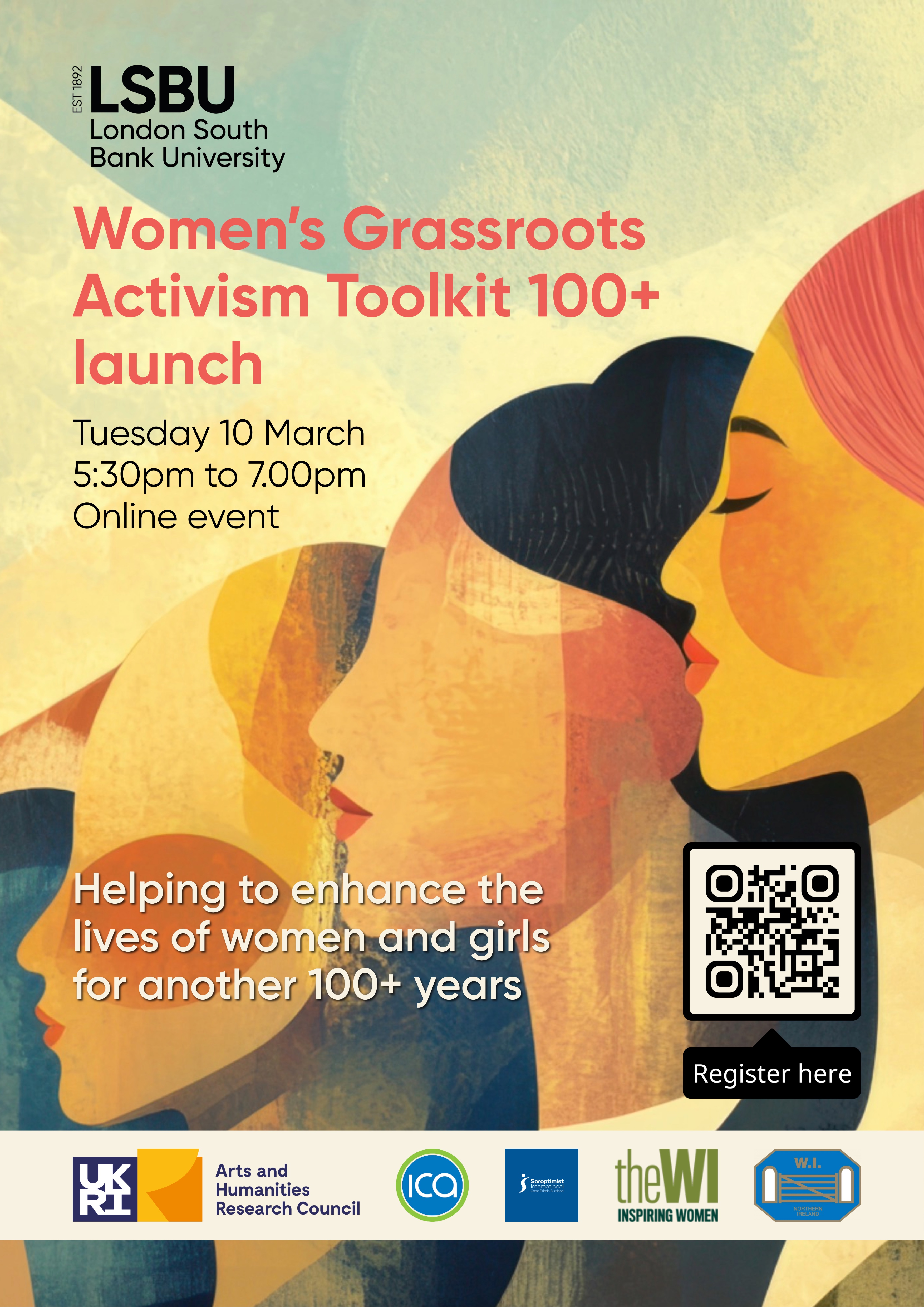 Women's Grassroots Activism Toolkit Launch poster