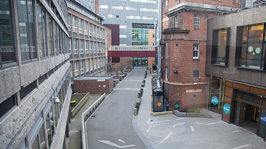 The Student Centre courtyard