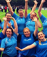 The women's rugby team at LSBU