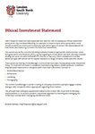 Thumbnail of the Ethical Investment Statement