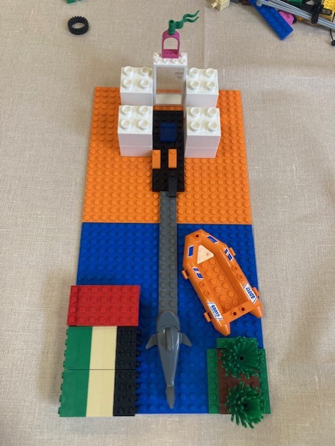 Lego model incl boat