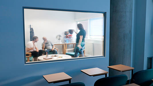 Observation room of counselling and communication suite