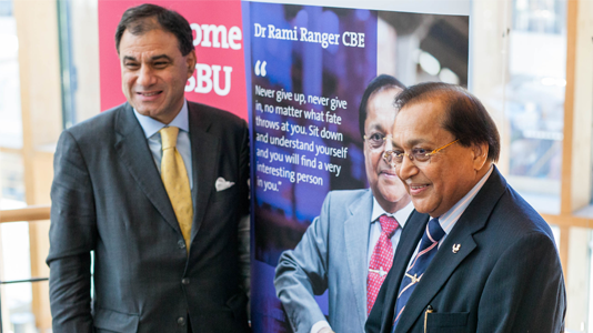 Dr Rami Ranger CBE and Lord Bilimoria