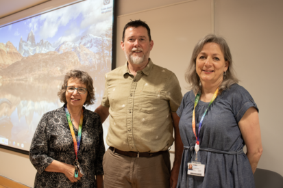 (L to R:) Nicola Martin, John Harding and Joanna Krupa at LSBU's Third Annual Disability Lecture