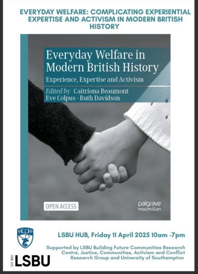 Everyday Welfare book cover photo and symposium info